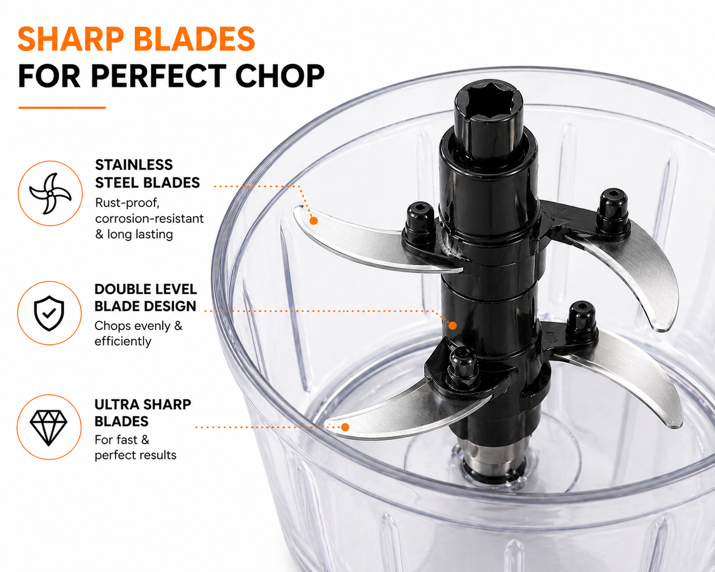 KATIVEX™ Food Chopper – No Mess, No Tears, No Effort