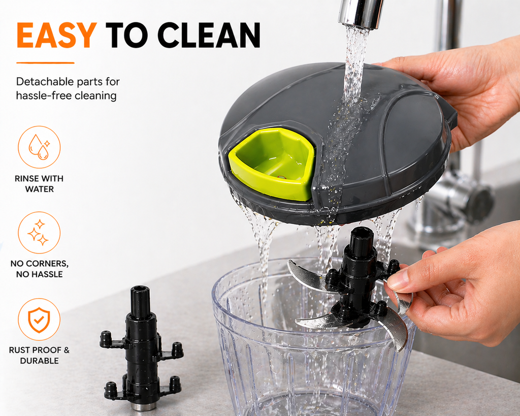 KATIVEX™ Food Chopper – No Mess, No Tears, No Effort