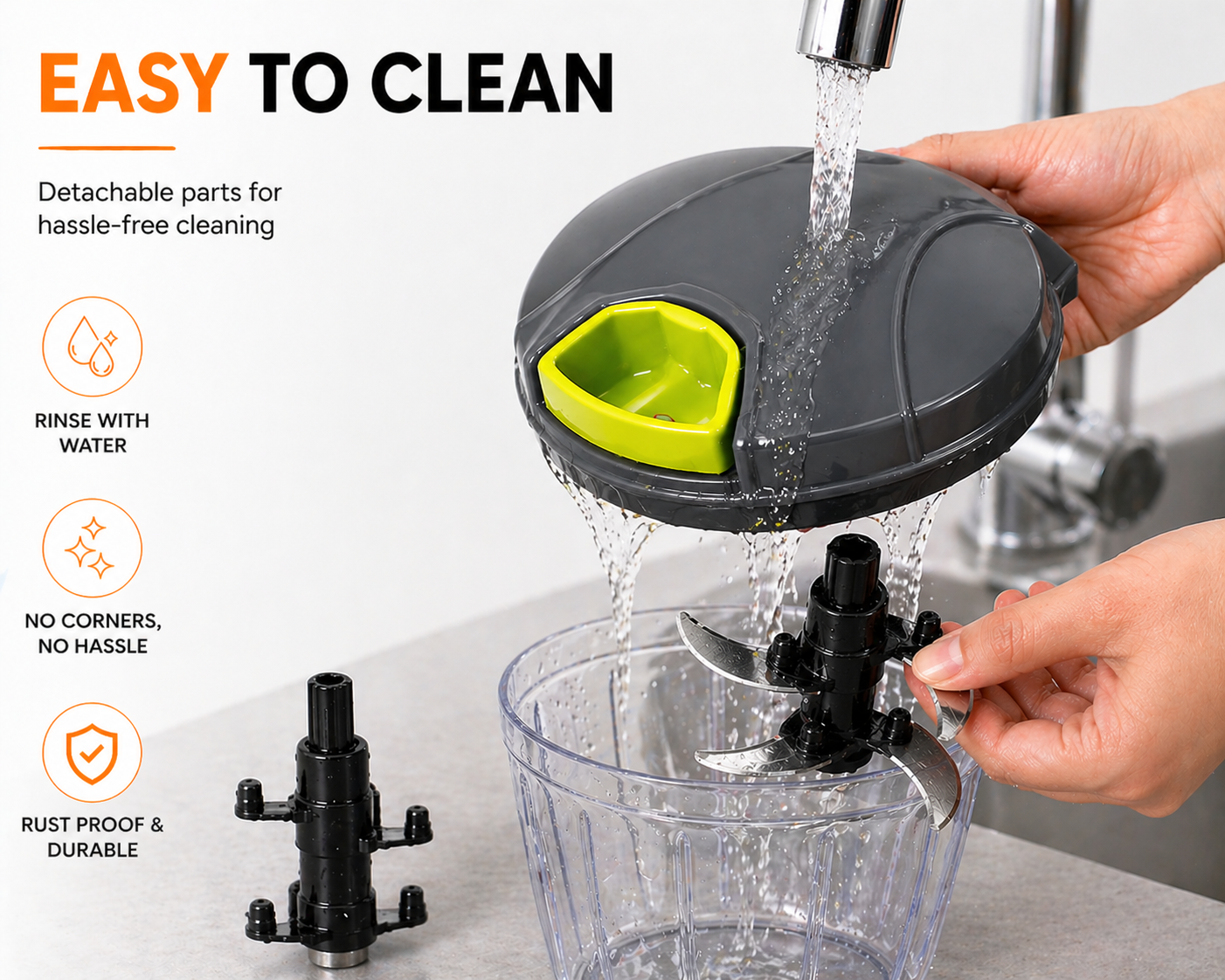 KATIVEX™ Food Chopper – No Mess, No Tears, No Effort